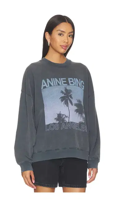 Anine Bing Miles Palms Sweatshirt | Thumbnail 2 Anine Bing Miles Palms Sweatshirt | Thumbnail 2
