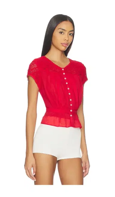 Free People Glimmer Embroidered Top | Thumbnail 2