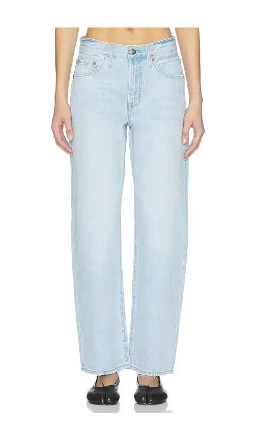 Lexi Mid Rise Bowed Straight Jeans