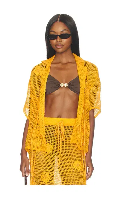Maaji Golden Blossom Amarantta Shirt | Thumbnail 2