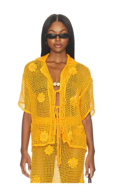 Maaji Golden Blossom Amarantta Shirt | Thumbnail 1