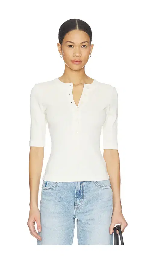 Citizens of Humanity Nali Short Sleeve Henley Top