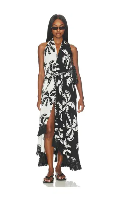 Farm Rio Graphic Palms Dress | Thumbnail 1