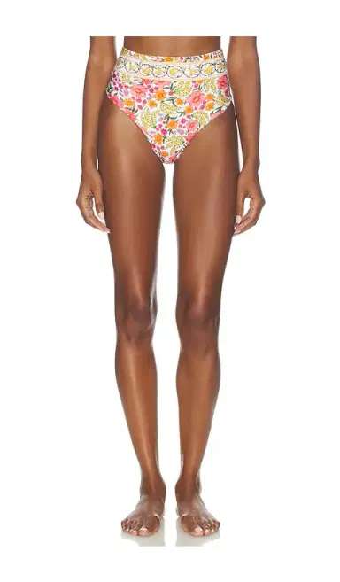 Farm Rio Banana Flowers High Waist Bikini Bottom | Thumbnail 1 Farm Rio Banana Flowers High Waist Bikini Bottom | Thumbnail 1