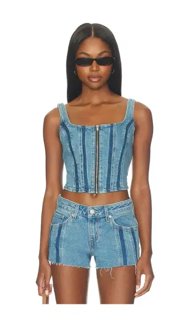Levi's Seamed Zip Bustier | Thumbnail 1 Levi's Seamed Zip Bustier | Thumbnail 1