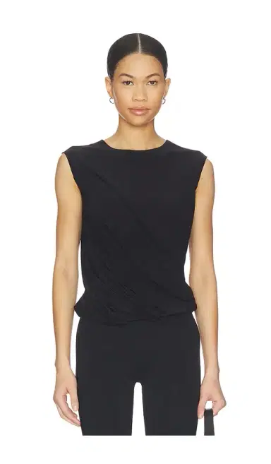 Norma Kamali Sleeveless Twist Top | Thumbnail 1 Norma Kamali Sleeveless Twist Top | Thumbnail 1