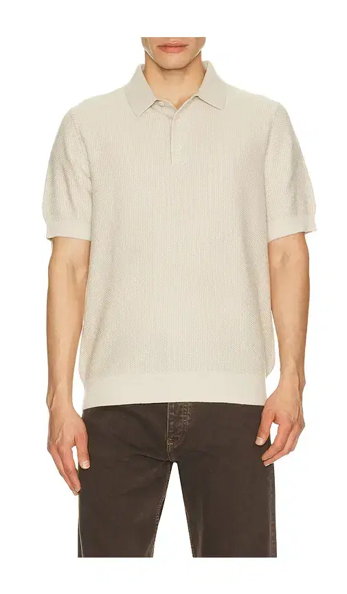 Vince Geo Jacquard Short Sleeve Polo
