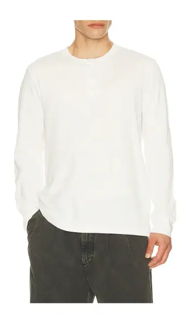 Vince Jacquard Rib Long Sleeve Henley | Thumbnail 1 Vince Jacquard Rib Long Sleeve Henley | Thumbnail 1