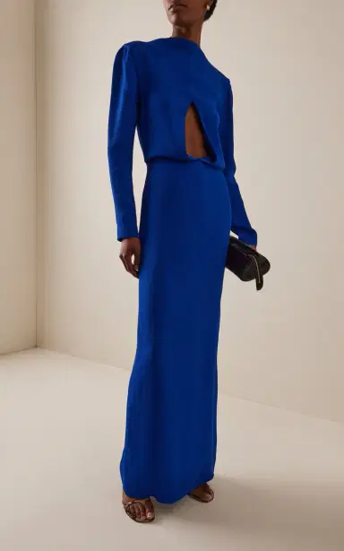 Tove Helena Cutout Crepe-Satin Maxi Dress | Thumbnail 2