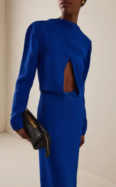 Tove Helena Cutout Crepe-Satin Maxi Dress | Thumbnail 3