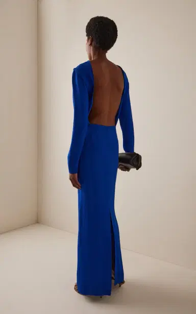 Tove Helena Cutout Crepe-Satin Maxi Dress | Thumbnail 4