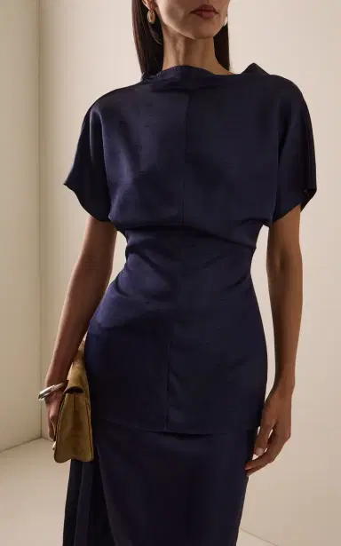 Tove Beatrix Open-Back Shantung Top | Thumbnail 2 Tove Beatrix Open-Back Shantung Top | Thumbnail 2