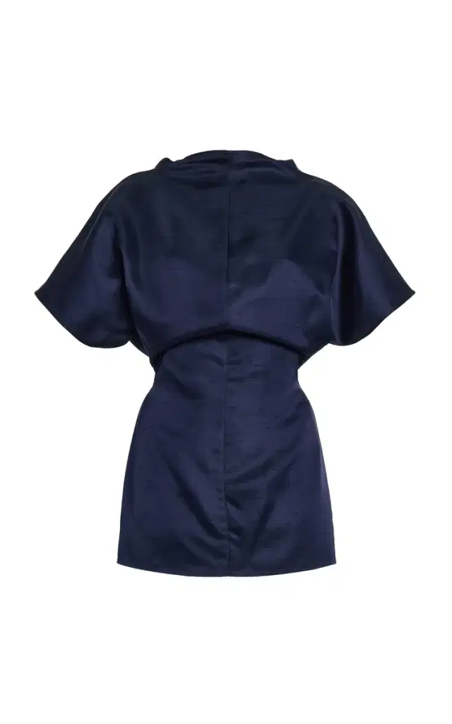 Tove Beatrix Open-Back Shantung Top