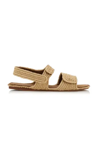 Khaite Boden Raffia Sandals | Thumbnail 1 Khaite Boden Raffia Sandals | Thumbnail 1
