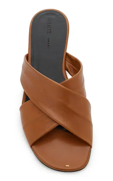 Khaite Liria Leather Flat Sandals | Thumbnail 3 Khaite Liria Leather Flat Sandals | Thumbnail 3