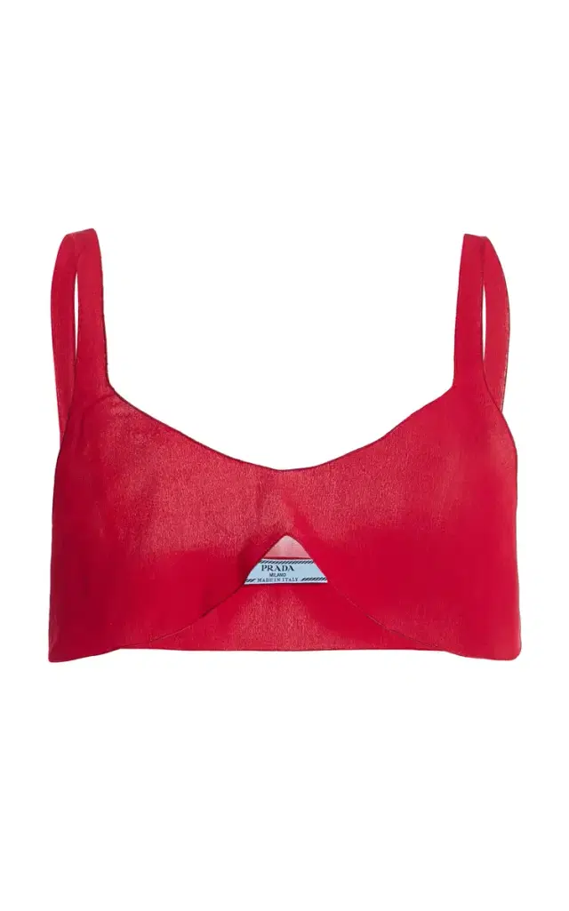 Silk Crepe de Chine Cropped Top