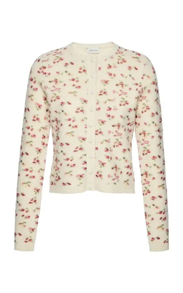 Magda Butrym Wool-Silk-Cashmere Blend Cardigan