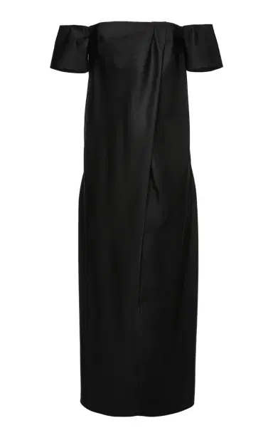 Magda Butrym Gathered Wool-Silk Midi Dress | Thumbnail 1