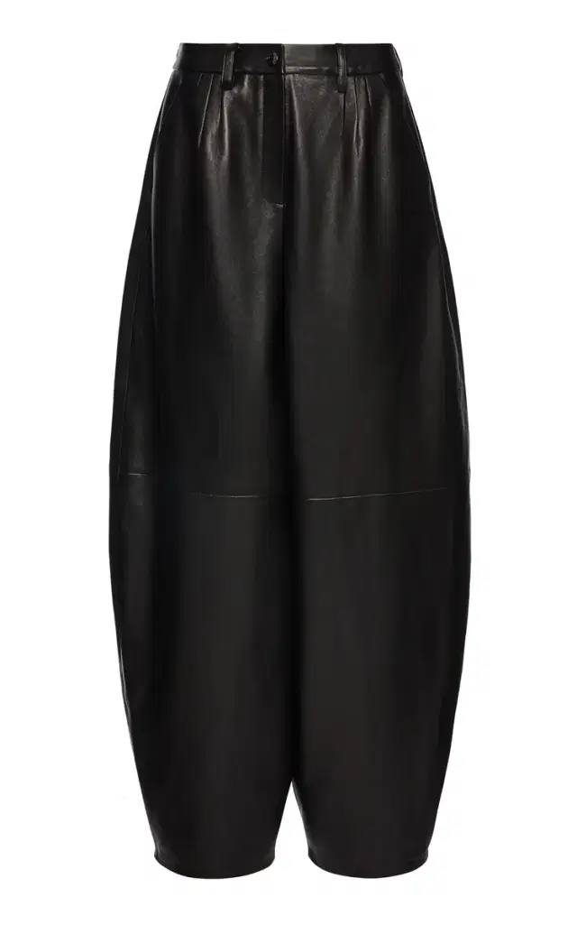 Magda Butrym Leather Wide-Leg Pants