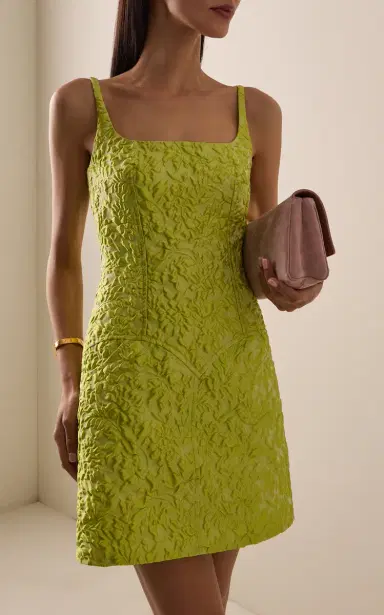 Emilia Wickstead Eliezer Jacquard Mini Dress | Thumbnail 3
