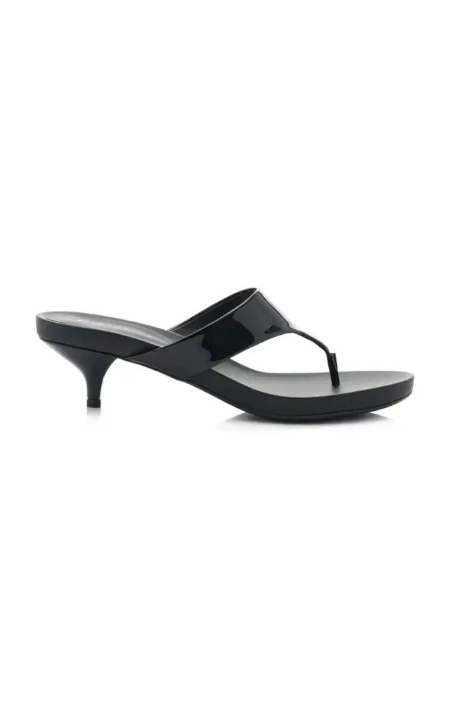 Prada Patent Leather Thong Sandals
