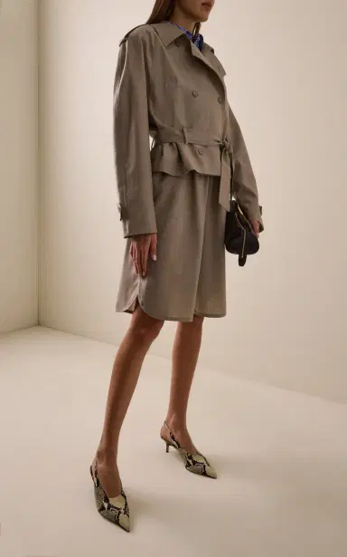 The Frankie Shop Stan Cropped Trench Coat | Thumbnail 3 The Frankie Shop Stan Cropped Trench Coat | Thumbnail 3