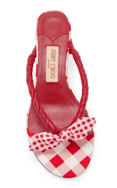 Jimmy Choo Liss Gingham Leather Sandals | Thumbnail 3 Jimmy Choo Liss Gingham Leather Sandals | Thumbnail 3