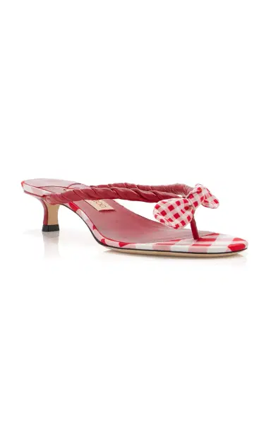 Jimmy Choo Liss Gingham Leather Sandals | Thumbnail 4 Jimmy Choo Liss Gingham Leather Sandals | Thumbnail 4