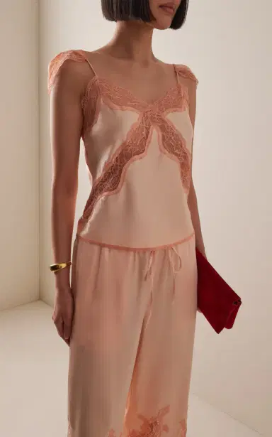 Third Form Exclusive Lace-Trimmed Satin Camisole Top | Thumbnail 2