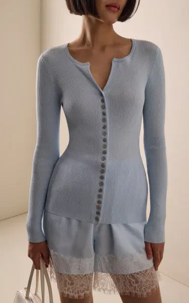 Third Form Exclusive Moonlit Ribbed-Knit Cardigan | Thumbnail 4