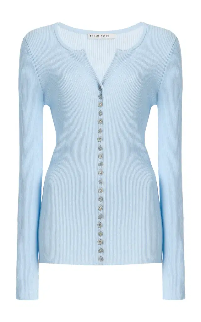 Third Form Exclusive Moonlit Ribbed-Knit Cardigan