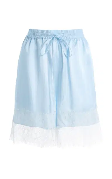 Third Form Exclusive Whisper Lace-Trimmed Silk-Blend Shorts | Thumbnail 1 Third Form Exclusive Whisper Lace-Trimmed Silk-Blend Shorts | Thumbnail 1