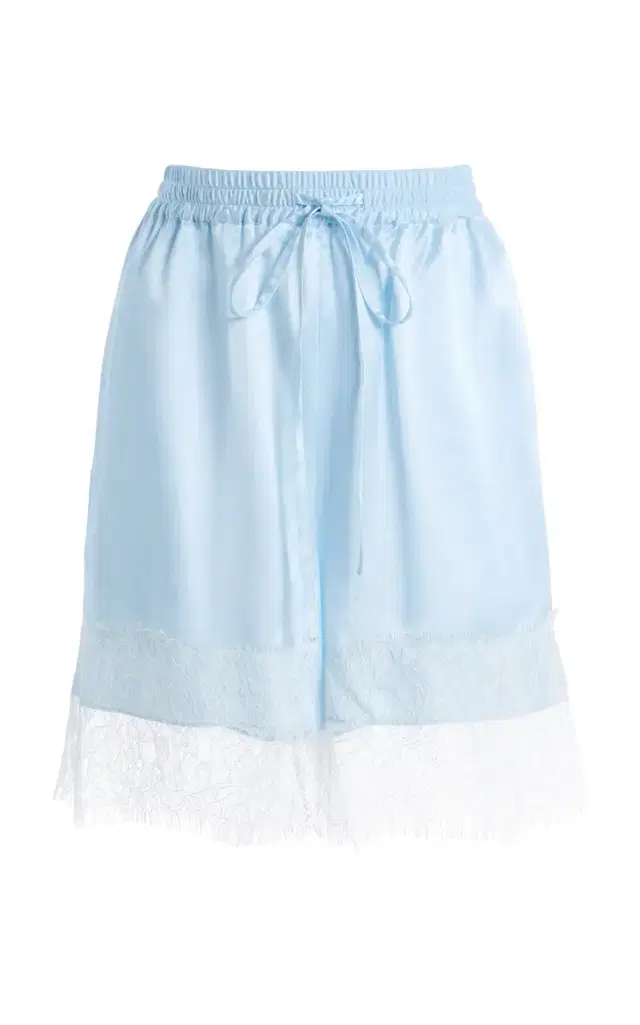 Third Form Exclusive Whisper Lace-Trimmed Silk-Blend Shorts