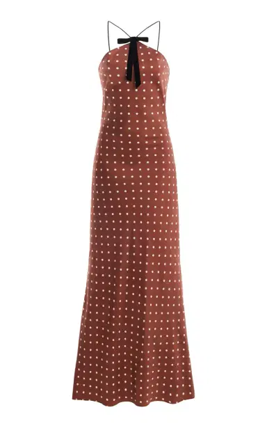 Rodarte Polka-Dot Silk-Twill Midi Dress | Thumbnail 7 Rodarte Polka-Dot Silk-Twill Midi Dress | Thumbnail 7