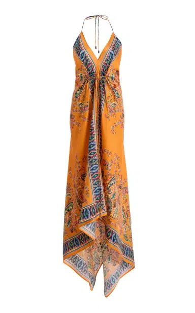 Etro Floral Paisley Silk Maxi Halter Dress | Thumbnail 4 Etro Floral Paisley Silk Maxi Halter Dress | Thumbnail 4