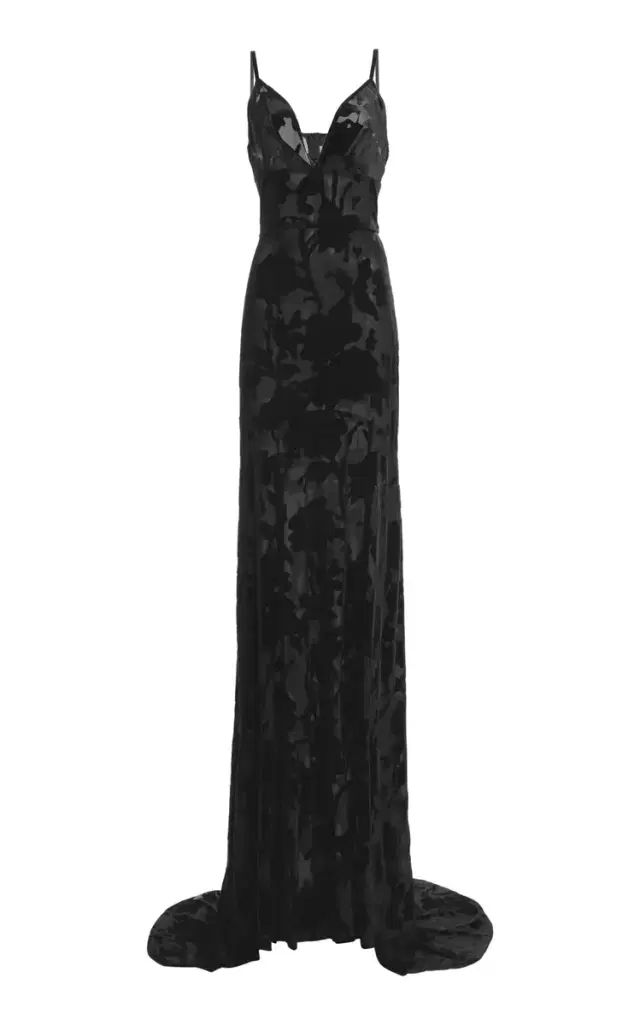 Greta Constantine Chealsea Floral Velvet Maxi Dress