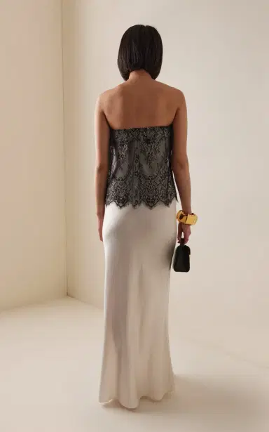 Third Form Exclusive Visions Strapless Lace Satin Maxi Dress | Thumbnail 4 Third Form Exclusive Visions Strapless Lace Satin Maxi Dress | Thumbnail 4