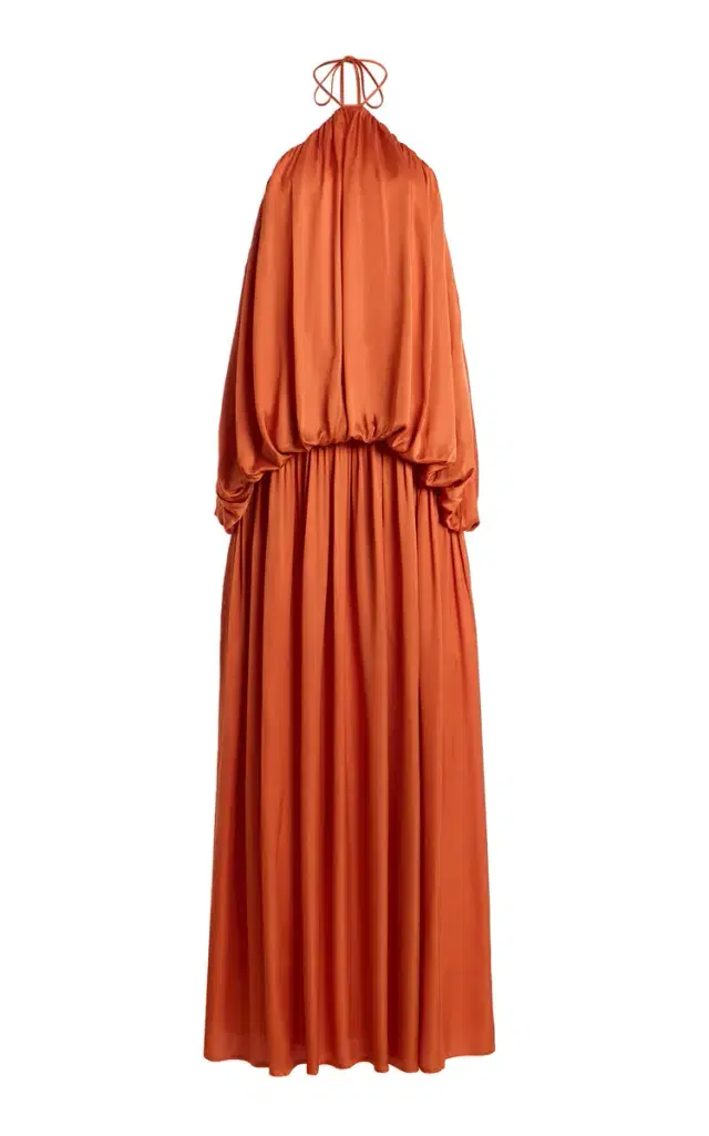 Third Form Dreamt Satin Maxi Halter Dress