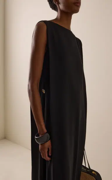 SLOAN Exclusive Crepe Boat-Neck Gown | Thumbnail 3 SLOAN Exclusive Crepe Boat-Neck Gown | Thumbnail 3