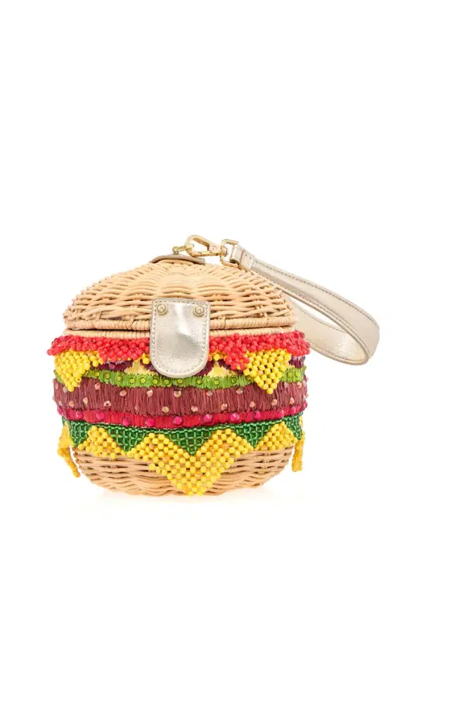 Judith Leiber Couture Deluxe Cheeseburger Basket Clutch