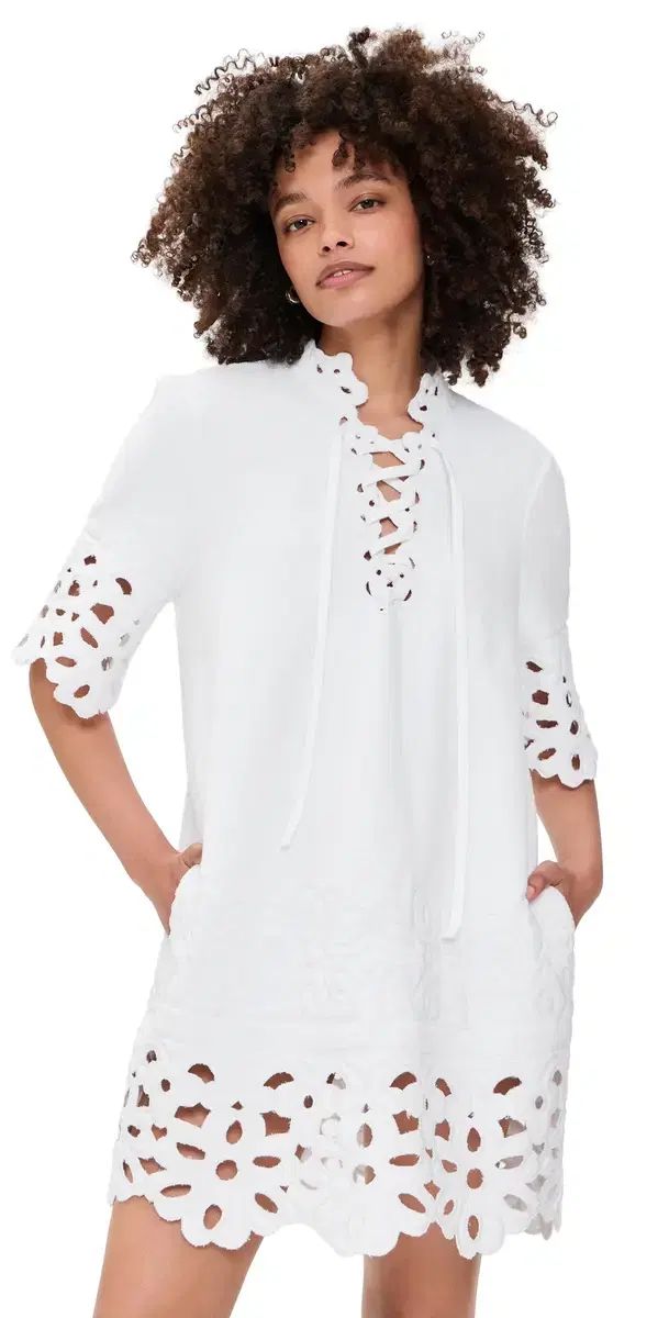 Sea eila Eyelet Tunic Coverup Dress White