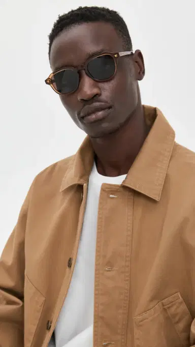 Bottega Veneta Round Sunglasses Brown-Brown-Brown One Size | Thumbnail 4 Bottega Veneta Round Sunglasses Brown-Brown-Brown One Size | Thumbnail 4