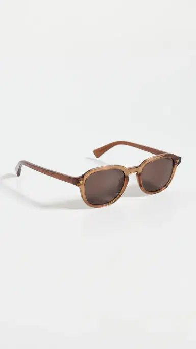 Bottega Veneta Round Sunglasses Brown-Brown-Brown One Size | Thumbnail 5 Bottega Veneta Round Sunglasses Brown-Brown-Brown One Size | Thumbnail 5
