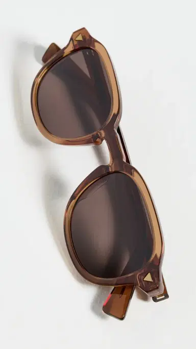 Bottega Veneta Round Sunglasses Brown-Brown-Brown One Size | Thumbnail 6 Bottega Veneta Round Sunglasses Brown-Brown-Brown One Size | Thumbnail 6