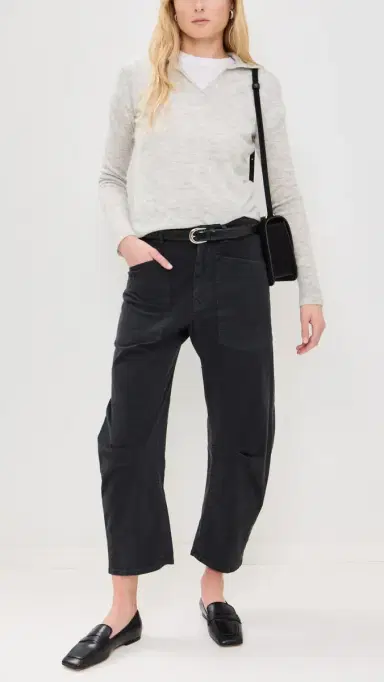 Nili Lotan Shon Twill Pants | Thumbnail 5 Nili Lotan Shon Twill Pants | Thumbnail 5