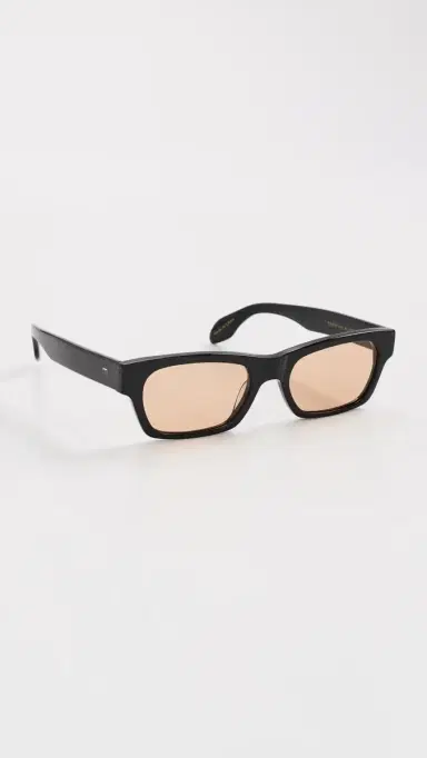 Elisa Johnson Alix Sunglasses Gloss Black Amber Lens | Thumbnail 4 Elisa Johnson Alix Sunglasses Gloss Black Amber Lens | Thumbnail 4