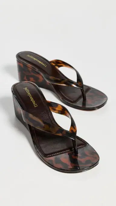Jeffrey Campbell Gigabyte Jelly Wedges Tortoise | Thumbnail 5 Jeffrey Campbell Gigabyte Jelly Wedges Tortoise | Thumbnail 5