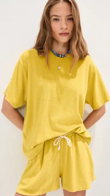 LE BOP Farrah Terry Tee Olive S | Thumbnail 2 LE BOP Farrah Terry Tee Olive S | Thumbnail 2