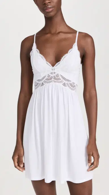 Eberjey Mariana Chemise White White | Thumbnail 2