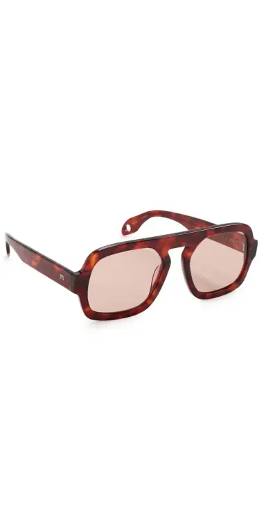 Elisa Johnson Jane Sunglasses Dark Red Tortoise Maroon Lens One Size | Thumbnail 1 Elisa Johnson Jane Sunglasses Dark Red Tortoise Maroon Lens One Size | Thumbnail 1
